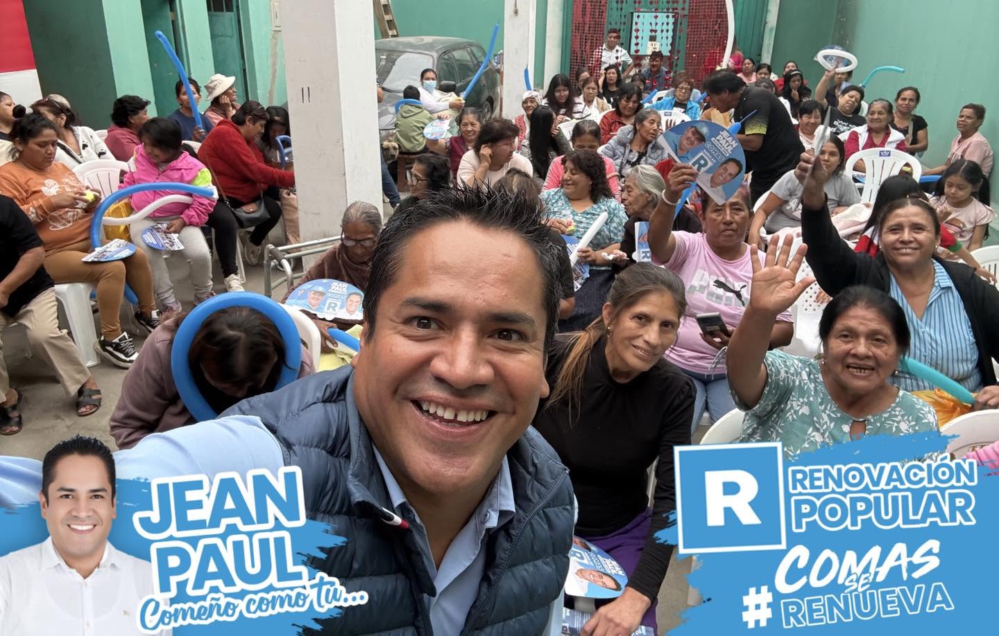 Jean Paul en evento comunitario